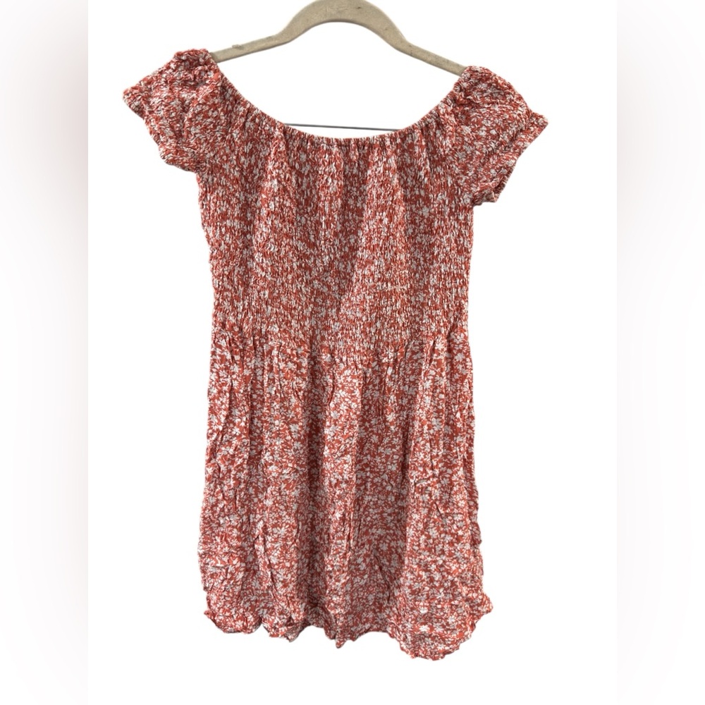 SHEIN Red Floral Mini Dress